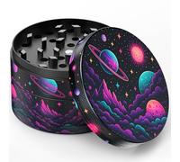 Viberium Grinder Metalico 63 mm - Herb Grinder Metal, 4 Piezas, Spice Crusher Hierba, Aluminio Crusher Grande, Molinillo XXL - 01 - NOVA