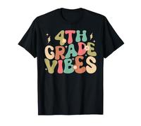 Vibes de Cuarto Grado Groovy Regreso a la Escuela Camiseta