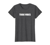 Vibes de la Tribu Camiseta, Mujer, Jaspeado Oscuro, XS
