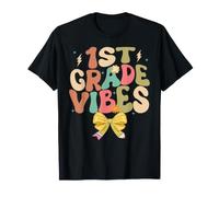 Vibes de Primer Grado Retro Groovy Regreso a la Escuela Camiseta