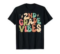 Vibes de Segundo Grado Groovy Regreso a la Escuela Camiseta