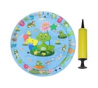 Vibhgtf Alfombrilla acuática para gatos, alfombrilla de juego con agua para gatos, base refrigerante antigoteo hinchable con bomba, para perros, casa y animales