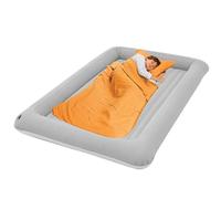 Vibhgtf Cama inflable de PVC para niños, cuna de viaje, cojín de almacenamiento plegable para siesta, colchón de aire extraíble para niños, accesorios de avión, camas de suelo
