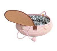 Vibhgtf Cat Bed - Cute Soft with Cushion Pillow,Puppy Bed Cat Sleeping Pad - for Kitten Puppy Indoor Home Sleeping Play Enrichment Interaction Calming All Season