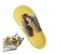 Vibhgtf Cat Toys,Natural Teeth Cleaning Slipper - Interactive Chew Toys for Cats - for Play Scratch Relaxing Stimulation Enrichment Boredom Indoor Outdoor Pet Kitten