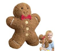 Vibhgtf Cojín Decorativo de Felpa de Pan de Jengibre - Juguete de Peluche de Navidad Suave con Concepto Creativo de decoración navideña, Accesorio para Sala de Estar y Dormitorio con Bonitas