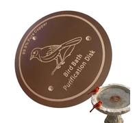 Vibhgtf Copper Disc for Bird Bath | Purification Cleaning Universal Safe Tray Backyard Watching Garden Park Outdoor Balcony Fountain Hummingbird Butterfly Bee