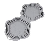 Vibhgtf Dog Food Bowl, plegable portátil cute-Paw Feeding - Pet Water Bowl Food Alimentador para pequeños medianos y grandes, para uso en casa, para exteriores, camping, caminatas y viajes