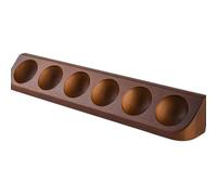 Vibhgtf Expositor de pelotas de golf - Soporte de madera maciza para seis bolas, decoración de rack para coleccionistas | Muebles para golfistas aficionados para oficina, estudio, sala de estar