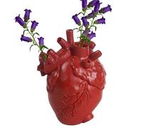 Vibhgtf Jarrón anatómico del corazón | Novedoso jarrón de Flores Arte Resin In Heart Shape - Anatómica Corazón Cabeza de Mesa Decorative Craft para Sala de Estar de Sala de Estar Dormitorio