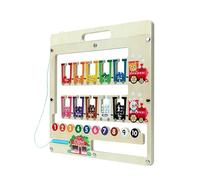 Vibhgtf Juego de personalización de colores - Pizarra de aprendizaje magnética, juguete educativo para rompecabezas de números y habilidades motoras finas, juguete de actividad preescolar para uso en