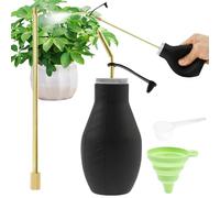 Vibhgtf Pulverizador de polvo de jardín, 200 ml, dispensador telescópico, pulverizador manual para aplicación rápida del polvo para, pimientos, plantas, paisajes, huertos, , interior, exterior