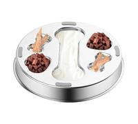 Vibhgtf Slow Feeder | 2-Cup Capacity Interactive Feeding,Bone Maze Dog Food Bowl for Puppy Cat Small Medium Breed Enrichment Training Indoor Outdoor Home Camping Travel