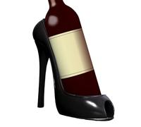 Vibhgtf Soporte para Botellas de Vino, Elegante botellero para Zapatos de tacón Alto, Accesorio para Cesta de Regalo de 20 cm, un Soporte para Botellas de Vino para Bodas, decoración del hogar
