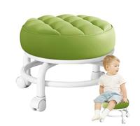 Vibhgtf Taburete Giratorio de Altura Ajustable - Taburete ergonómico con Asiento, Marco de Acero Estable sobre Ruedas, diseño cómodo para Sentarse Durante Mucho Tiempo, fácil de Mover | Taburete con