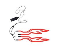 Vibhgtf - Tira de luces LED para casco de moto - Luz de casco con 3 modos | Adhesivo luminoso para cascos de motocicleta, accesorios de casco de bicicleta para una conducción segura