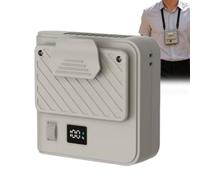 Vibhgtf Ventilador portátil de viaje - Velocidades ajustables - Ventilador personal con cinturón, para verano, senderismo, viajes, deporte, concierto, gimnasio, correr, caminar, ejercicio