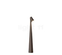 Vibia Africa, lámpara recargable LED, marrón oscuro - 40 cm