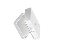 Vibia Alpha 7940/7942, lámpara de pared LED, blanco/cromo - con interruptor