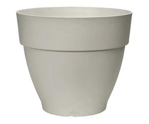 Vibia Campana Maceta para planta Vibia Campana (Dimensiones externas (Ø x Al): 20 x 16,8 cm, Plástico, Blanco)