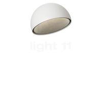 Vibia Duo Petra 4877, lámpara de techo LED, blanco plástico - ø35 x 23 cm - 2.700 K - casambi