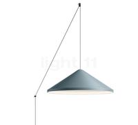 Vibia North, lámpara de suspensión LED para montaje en pared, azul-gris - 21 x ø60 cm