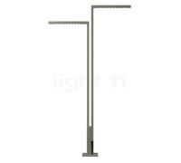 Vibia Palo Alto, Luz de poste LED 2 focos, verde-gris