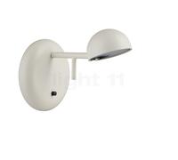 Vibia Pin, lámpara de pared LED 1 foco, color crema - 11 x 15 cm