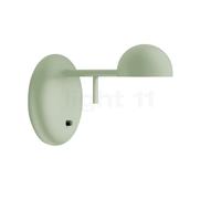 Vibia Pin, lámpara de pared LED 1 foco, verde natural - 11 x 15 cm