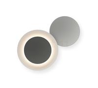 Vibia Puck Wall Art, lámpara de pared LED 2 focos - difusa, gris oscuro/gris - ø60/ø45 cm - 1-10 V