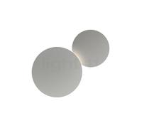 Vibia Puck Wall Art, lámpara de pared LED 2 focos, gris claro - ø40/ø30 cm - 1-10 V