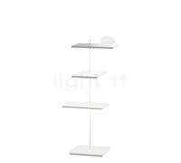 Vibia Suite, lámpara de pie LED, blanco - 94 cm - con difusor en vidrio