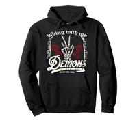 Vibing con mis demonios Sudadera con Capucha