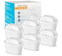 VIBINHO 6 Piezas Cartucho De Filtro De Agua De Repuesto Compatible con Brita Maxtra+, Aquaphor, Style, Elemaris, Reduce Metales Pesados e Impurezas