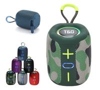 Vibins Wireless Speaker, 2026 New Portable Mini Outdoor Bluetooth Wireless Speaker, Bt 5.3, IP65 Waterproof, Colorful LED Light, Surround Sound for Home, Outdoor, Party, Festaval Gift (Camouflage)