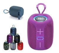 Vibins Wireless Speaker, 2026 New Portable Mini Outdoor Bluetooth Wireless Speaker, Bt 5.3, IP65 Waterproof, Colorful LED Light, Surround Sound for Home, Outdoor, Party, Festaval Gift (Purple)