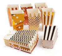 VIBIRIT Paquete de 72 Cajas de Palomitas de maíz, cartón de Grado alimenticio Contenedor de Dulces Snack Party Bags Pequeña Caja de Regalo Contenedor de cartón para la Fiesta de Bodas de Navidad