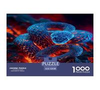 Víbora artística Puzzles Entretenimiento Creativo Rompecabezas 1000 Piezas Obra De Arte De Juego De para Adultos Y Niños 52x38cm/1000pcs