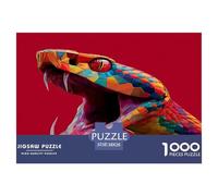 Víbora Prismática Puzzles Entretenimiento Creativo Rompecabezas 1000 Piezas Obra De Arte De Juego De para Adultos Y Niños 38x26cm/1000pcs