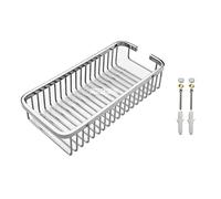 VIBORG sólido SUS-304 acero inoxidable Extra grueso estante de baño estantes para ducha, cestas para ducha pared, estantería de esquina para baño pulido como un espejo