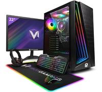 Vibox I-102 PC Gaming Completo • Monitor 22" • AMD Ryzen 3 3200G 4,0GHz • Radeon Vega 8 • 16GB RAM • 500GB NVMe SSD • Linux OS • WiFi
