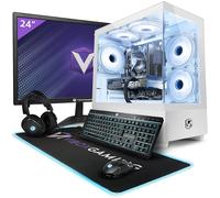 Vibox II-140 PC Gaming Completo - Monitor 24" - Six Core Intel i5 10400F Procesador - Nvidia RTX 4060 8GB - 16GB RAM - 1TB NVMe SSD - Windows 11 - WiFi