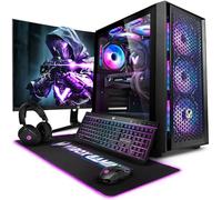 Vibox IX-573 Gaming PC Completo • AMD Ryzen 7 7800X3D 8 Cores • Nvidia RTX 5070 Ti 16GB • 32GB RAM • 1TB NVMe SSD • Windows 11 • 27" Monitor • WiFi 6 + Bluetooth 5.4