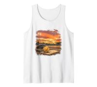 Vibra de Fin de Semana del Jugador de Campo de la Puesta del Sol del Camiseta sin Mangas