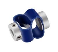 Vibración del par de acoplamiento codificador aleación aluminio Flexible pareja doble bucle D40L60(7mm x 13mm)