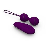 Vibración huevo control remoto inalámbrico con 7 modos de vibración bola de ejercicio vibradores masajeadores eléctricos USB recargable Kegel hembra (violeta)