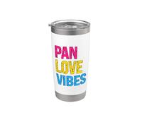 Vibraciones de amor y dolor pansexual Vaso térmico de acero inoxidable de doble pared