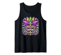 Vibraciones de celebración del Festival de Mascaradas de Mardi Gras Camiseta sin Mangas