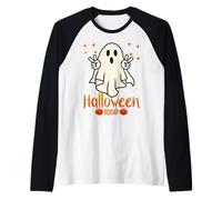 Vibraciones de Halloween para Happy Halloween 2025 Halloween Fantasma Camiseta Manga Raglan