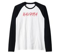Vibraciones de música tropical Camiseta Manga Raglan